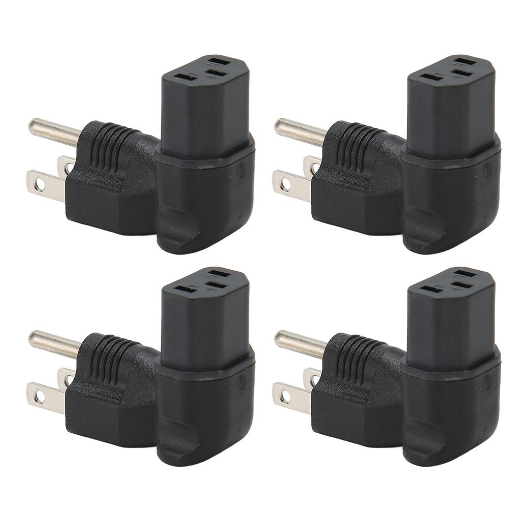 4 шт. для NEMA 5‑15P в IEC320 C13 преобразователь 90 градусов 3-контактный адаптер питания для питания ноутбука