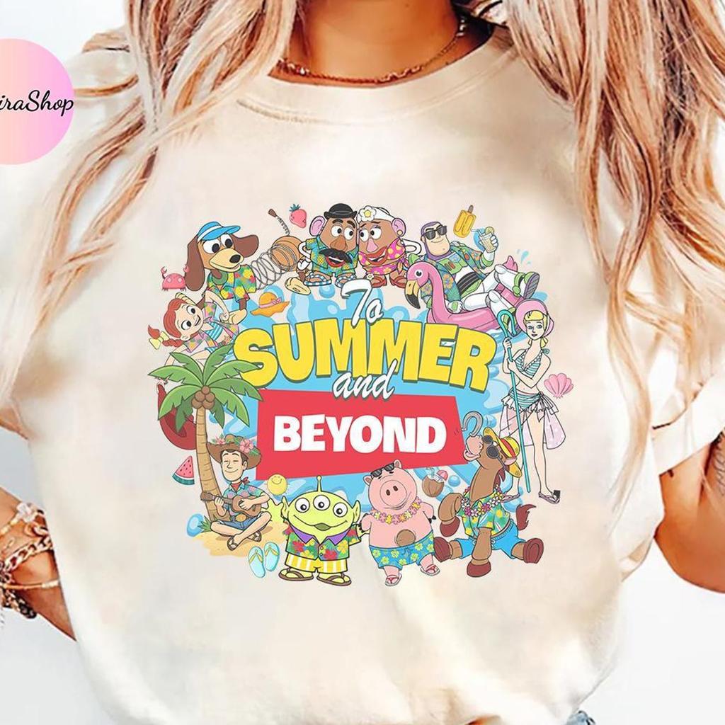 To Summer and Beyond T-shirt, Toy Story Summer shirts, Disney Summer Vacation Tee, Disney Family Summer Trip 2026 Tee, Toy Story Friends Tee