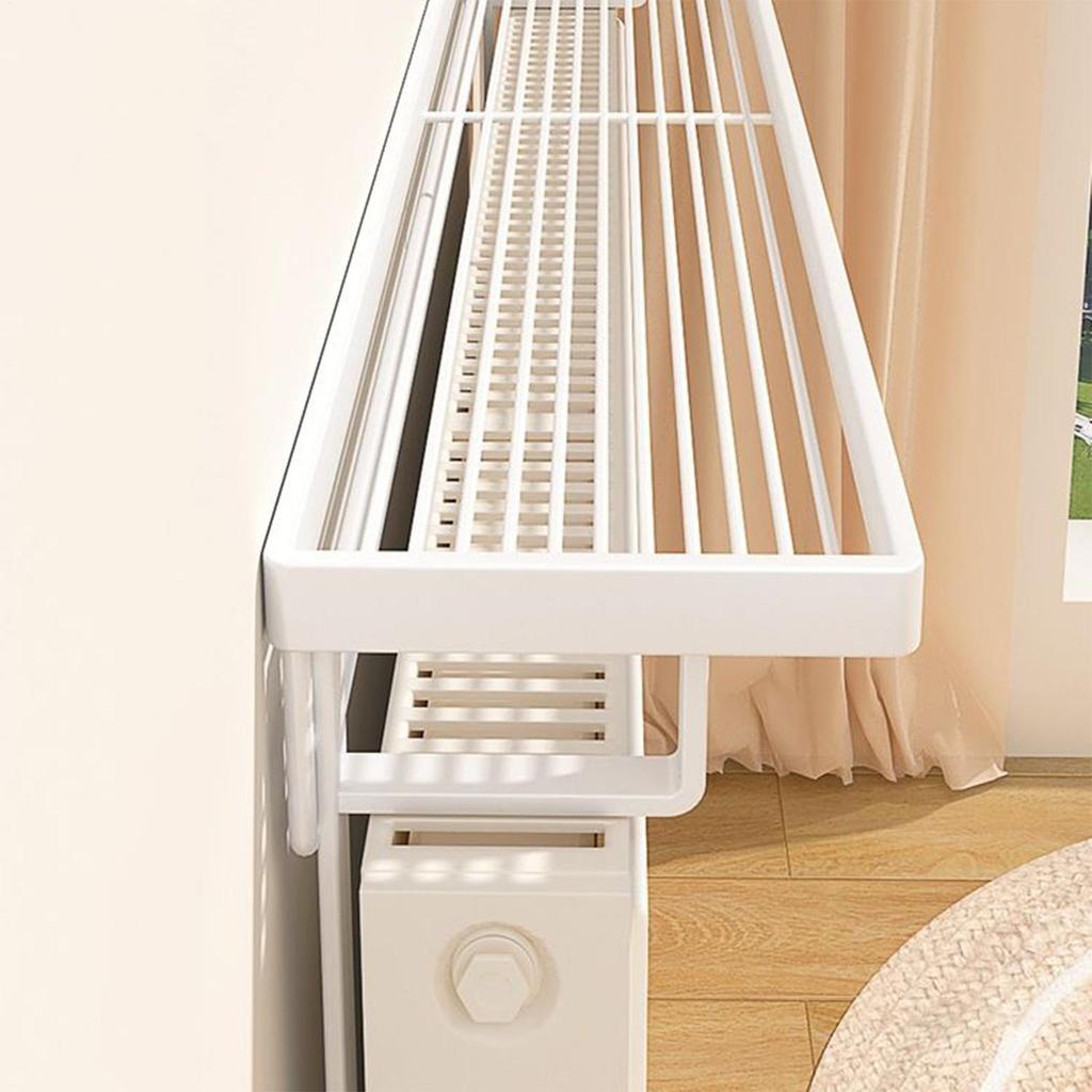 Radiator Cover Shelf Iron Storage Rack No Drilling Heat-Resistant Iron Radiator Shelves For Hotel Dorm Apartment Bedroom Living