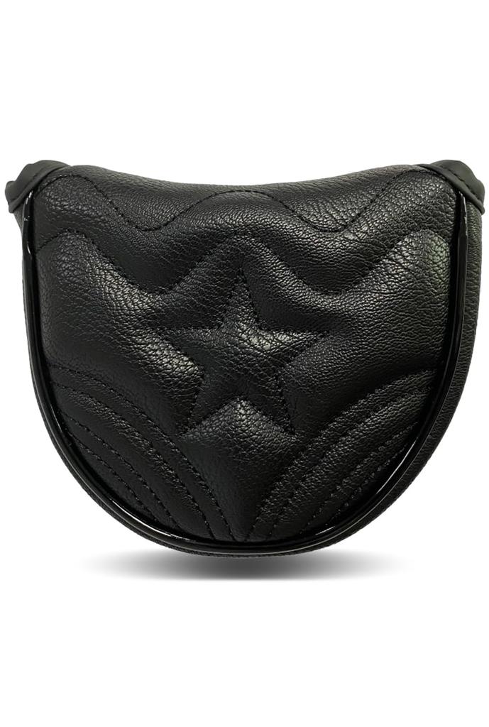 Anddat Golf Club Putter Head Cover, PU Leather, Waterproof, Star, Pin Type, Mallet Type, Neo Mallet Type, Synthetic Leather, Water Repellent,