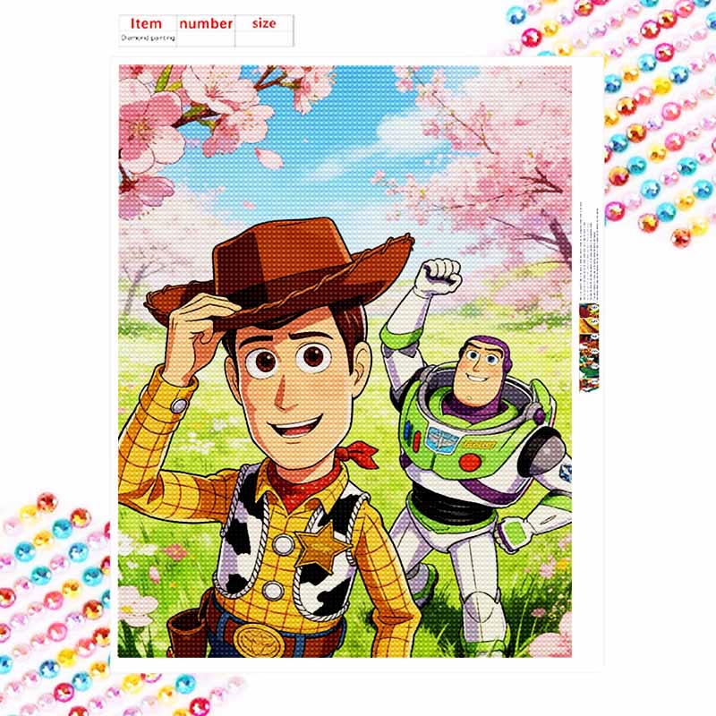 Disney Toy Story Woody Buzz Diamond Painting Art Kit Handmade DIY 5D Home Decor Gift