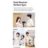 Ulanzi A100 Wireless Lavalier Microphone for Smartphones Cameras 20M Transmission for Street Interviews Vlogging Music Recording