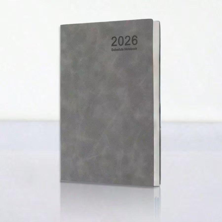 Премиальный бизнес-блокнот A5 2026 - Обложка из ПУ-кожи, Настраиваемый логотип и Гравировка имени