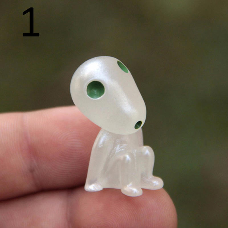 Мини-принцесса Мононоке, светящееся дерево, кукла-эльф, орнамент, микро-пейзаж, бонсай