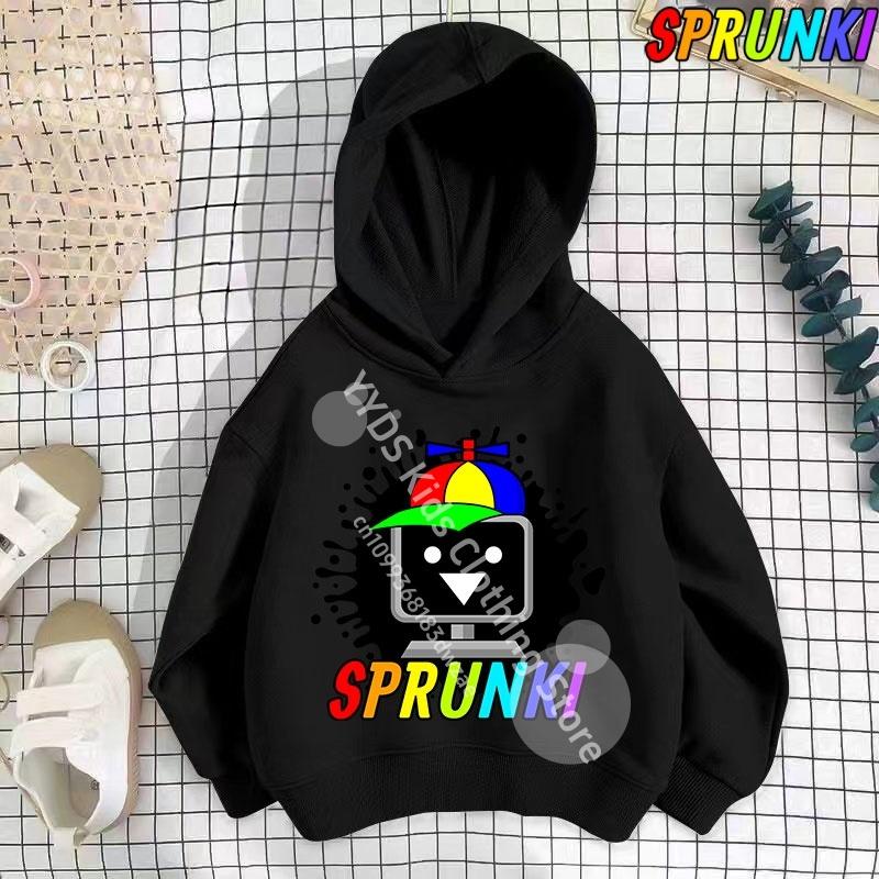 Hot Game Incredibox Sprunki Hoodie for Kids Hoody Sweatshirts for Teen Boys Cartoon Coats for Girls, Casual Outerwear for Baby
