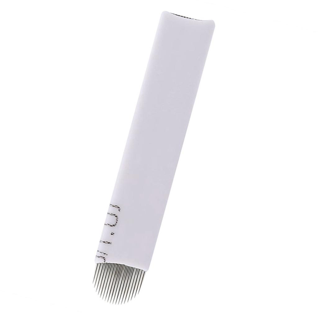 50PcsSet Curved 18 Needle Semi Permanent Fog Eyebrow Microblading Blade Makeup Needles