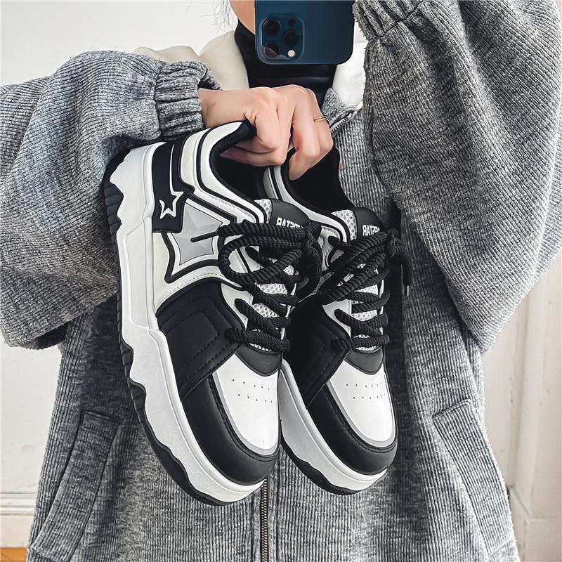 Spring and Autumn New Boutique Men's Sneakers Fashion Versatile Casual Board Shoes Lightweight Soft Bottom Sports Running Shoes