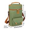 Portable Wine Tote Bag Two-bottle Camping Organizer Wine Bottle Shoulder Bag  Outdoor Camping
