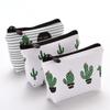 Coin Purse Women Cactus Pattern Canvas Card Key Mini Wallet Pouch Small Zipper Coin Card Holder Bag