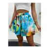 Blue Tropical Pattern Lined Shorts