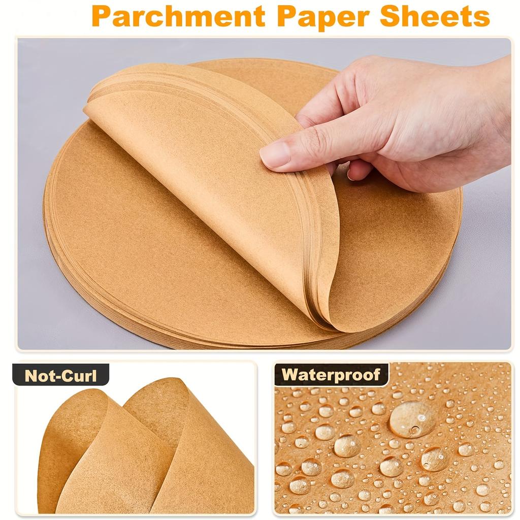 50/100 шт. Антипригарная круглая бумага для выпечки, для запекания на гриле, приготовления на пару, аэрофритюрницы, инструменты для выпечки в микроволновой печи, кухонные аксессуары