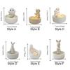 Nordic Style Cartoon Animal Candle Holder Ceramic Tealight Holder INS Desktop Candelabrum  Holiday