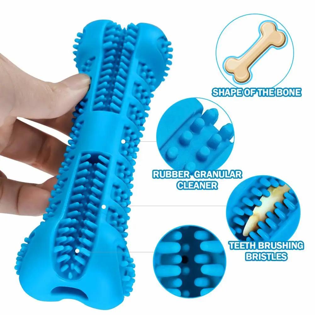 1PC Pet Chew Toy Soft Rubber Dog Toothbrushes Rubber Anti-biting Tooth Grinding Chew Stick for Small Dogs Training Pet Supplies
