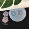 1Pc Mirror Diy Crystal Epoxy Mold Uv Flower Handmade Pendant Hairpin Decoration