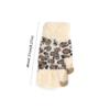 Touch Screen Warm Gloves Leopard Print Student Gloves Warm Skiing Gloves  Outdoor Cycling