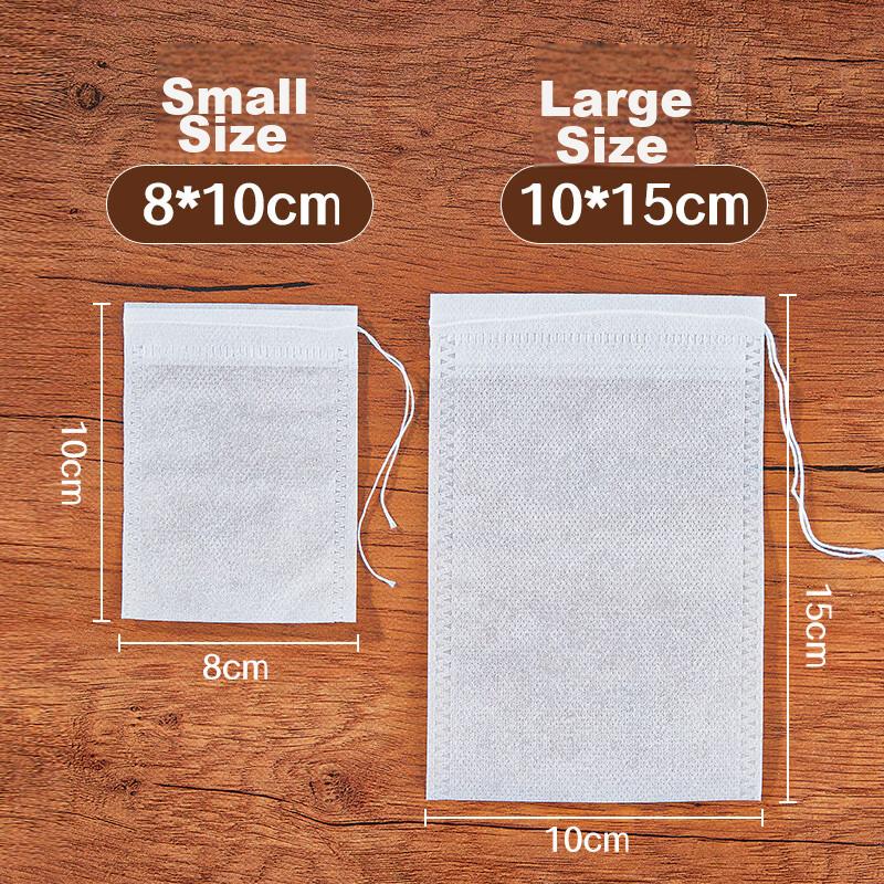SHUANG YU Non-Woven Filter Bags, Tea Bags, Herbal Bags, Marinade Bags, 100 Disposable Decoction Bags, Seasoning Bags, Drawstring Style