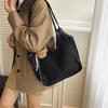 Vintage Commuter Underarm Bag Women's Large-capacity Suede Tote Bag Fashion Versatile Casual Shoulder Bag Portable Large Bag