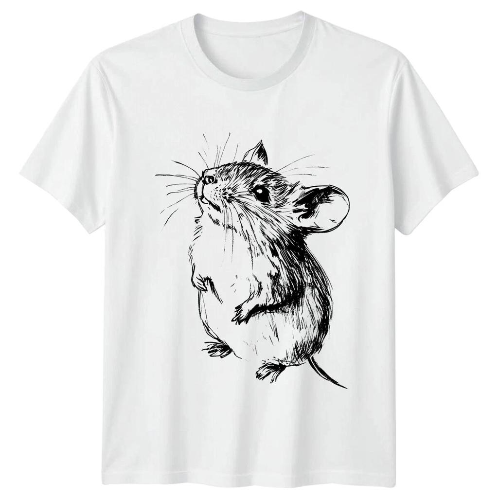 Mouse Rodent Animal Sketch Mens T Shirt Womens Tee Graphic Unisex Top