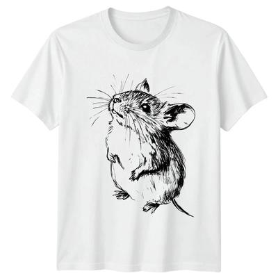 Mouse Rodent Animal Sketch Mens T Shirt Womens Tee Graphic Unisex Top