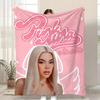 K-Kenia Os Pink-Aura singer Throw Kid-Friendly Flannel Throw Blanket Soft Warm Anti-Static Washable All Season