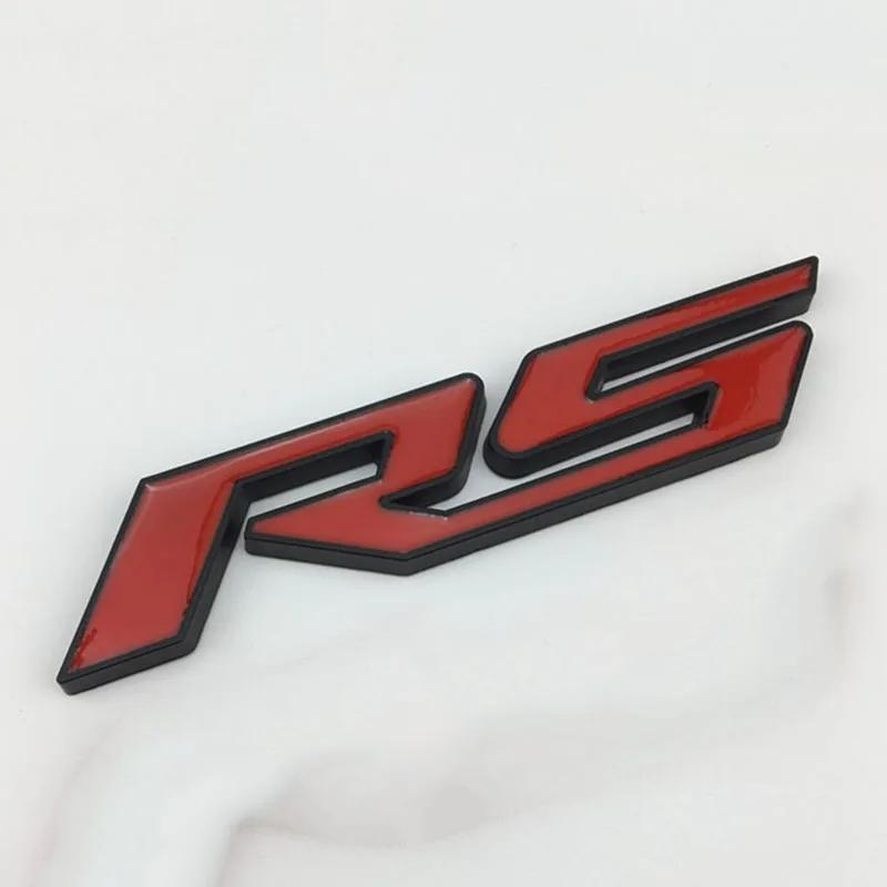 Car 3d Metal Stikcer Rs Emblem Letters Car Badge Trunk Decal For Chevrolet Chevy Blazer Onix Sonic Rs Car Stikcer Accessories FJ3