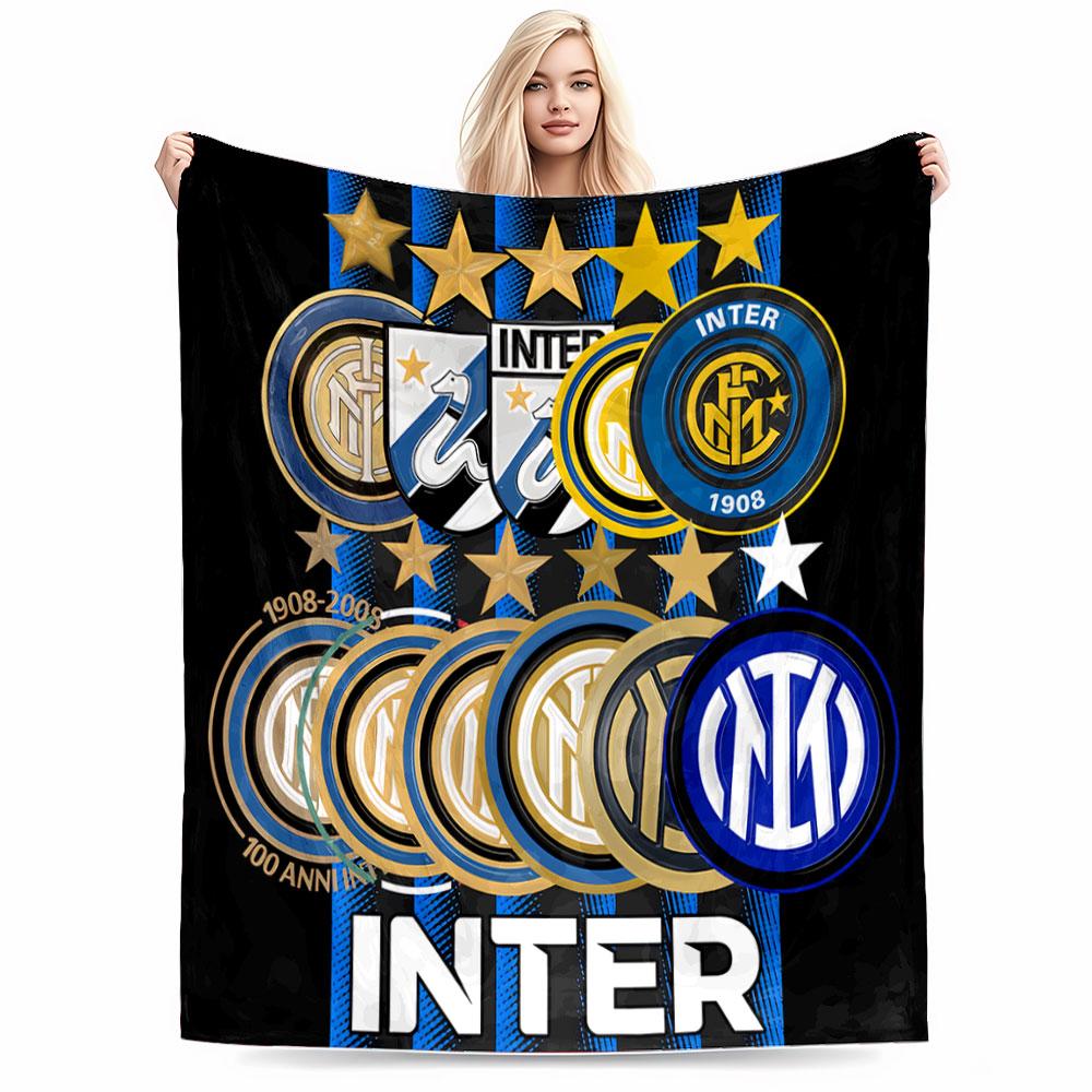 Inter Milan Logos Blanket for all seasons blanket lunch break throw gift