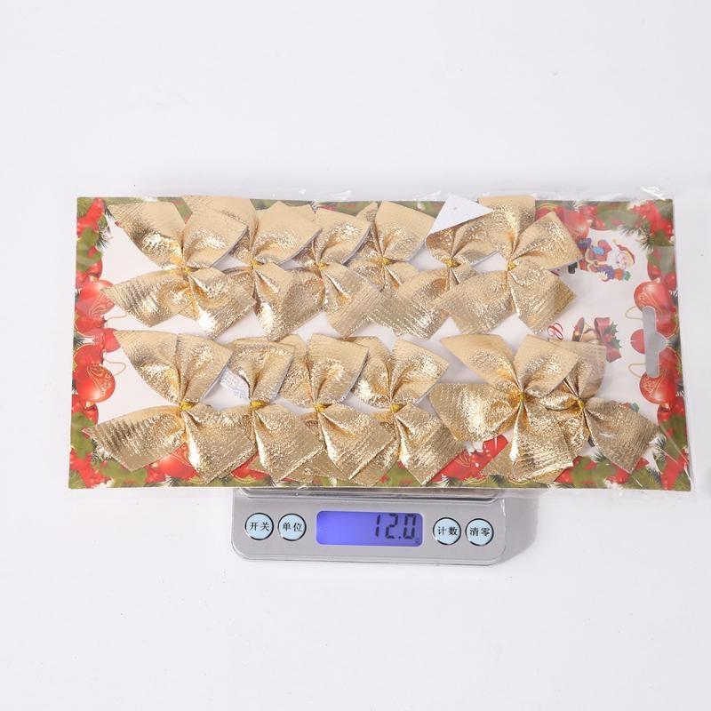 12/24 шт., бант, рождественская елка, домашний рождественский бант, вечерние украшения для рождественской елки, красный бант, украшения, рождественский декор, фестиваль, вечеринка, садовый орнамент, декор