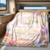 Mother'S Day Mom'S Special Life Multipurpose Blanket Comfortable Texture Throw For Sofa Couch Office Bed Picnics Four Seasons Universal Digital Print