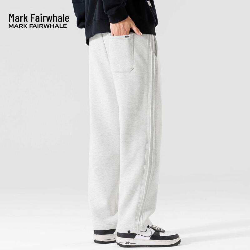 Mark Fairwhale Мужские весенние свободные прямые повседневные брюки