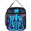 Сумка для обеда в виде черепа, моли, бабочки, галактики, цветов, скелета, для взрослых, для работы, путешествий, пикника, изолированный термоорганайзер для закусок