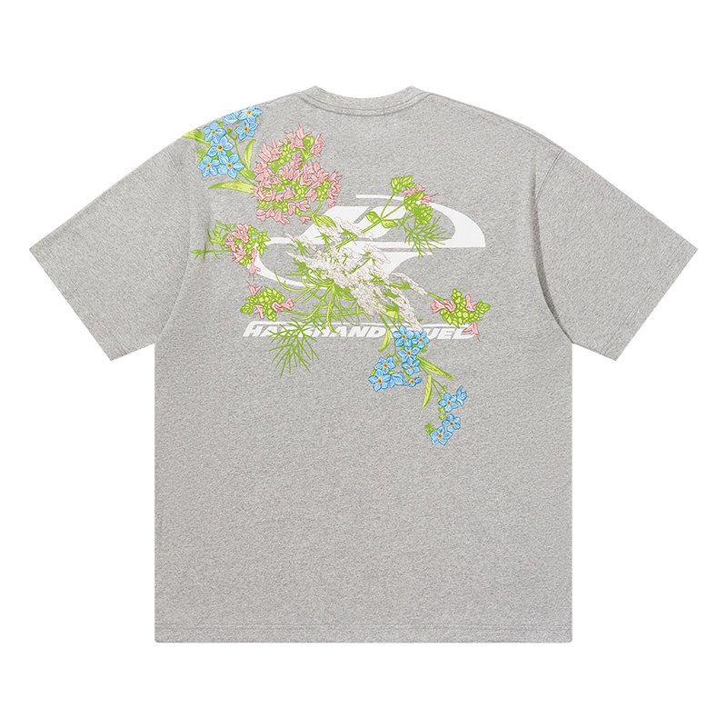 Cleanfit Street Florals Chinese Style Short Sleeve Embroider