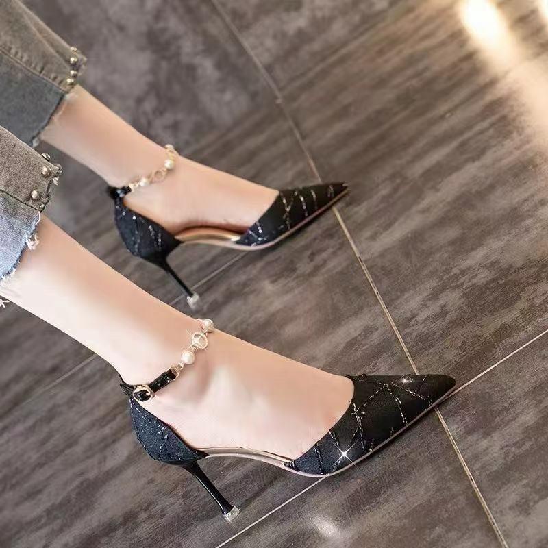 Мода Женские Туфли Мода Острый Носок Высокий Каблук Сандалии Роскошные Элегантные Женские Сандалии Тренд Мэри Джейн Обувь Женские Сандалии De Mujer