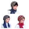 Lace Stretch Turban Hat for Women Pre-Tied Head Scarf Wrap Slip-on Chemo Hat Soft Skull Cap for Hair Loss