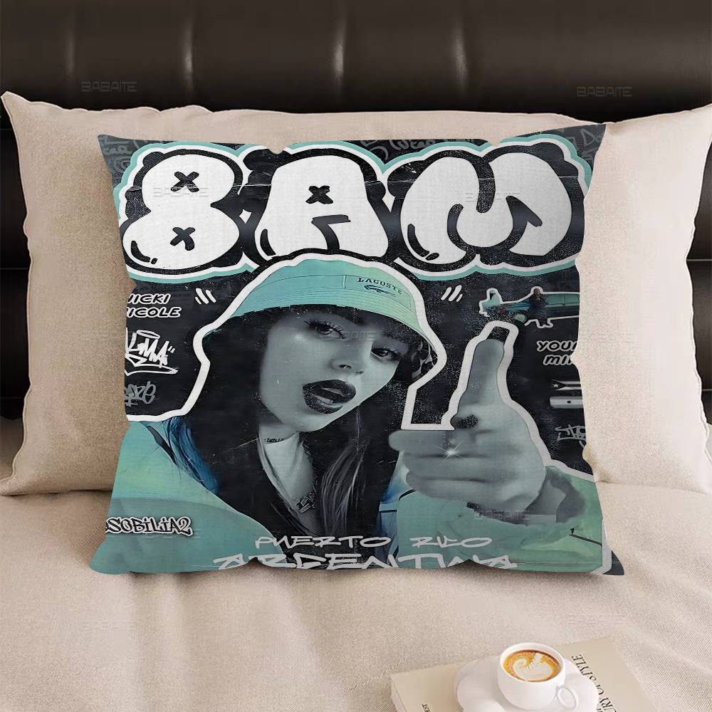 Nicki N-Nicole Singer Alma Pillow Anime Pillow Sofa Bed Head Pillow Cover Cushion Cover 45x45 cm Fashion