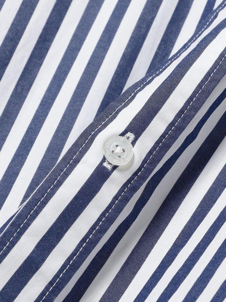 Beams Boy Women's Striped BD Dress, Long Sleeve, Navy, One Size