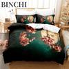3Pcs Duvet Cover Collection 3D Branch Flower Bedding Collection Soft Comfortable Breathable Duvet Cover For Bedroom Guest Room Decor