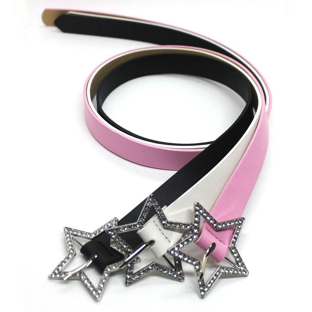 Широкий поясной ремень Y2k Поясной ремень со звездой Пряжка Ремень Женский поясной ремень Пояс-корсет Регулируемый пояс