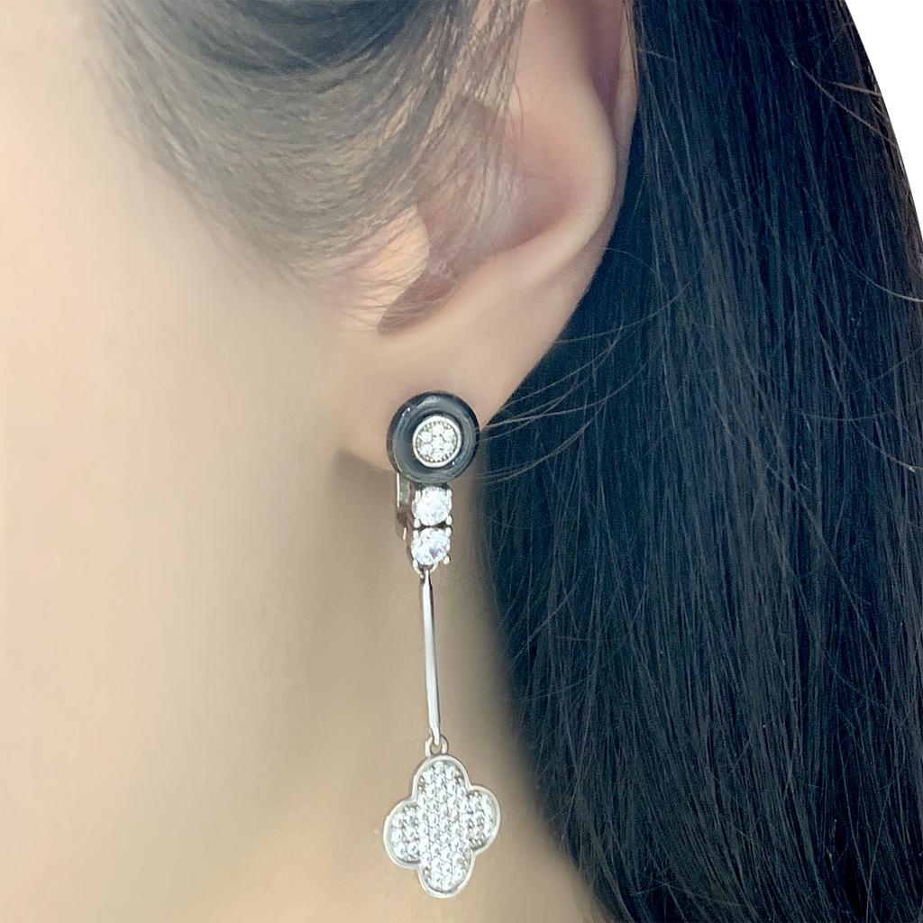 Серебряные серьги с , керамикой (1577387)