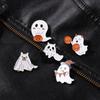 Zinc Zinc Alloy Halloween Ghost Brooches Halloween Halloween Brooches Creativity Ghost Enamel Pin  Decoration