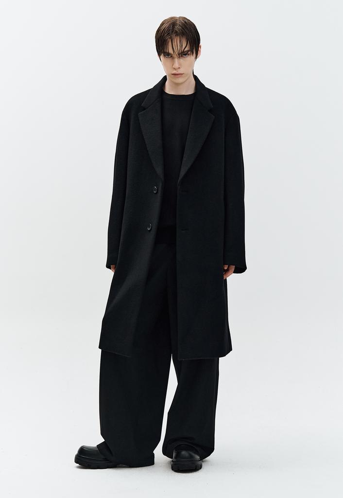 ZIOSONGZIO Timeless Two-Button Single Coat Black Zi6Ct701Bk