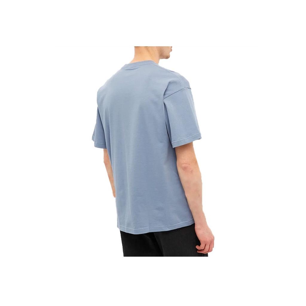 Nike Solo Swoosh, однотонная спортивная футболка с круглым вырезом и короткими рукавами, мужские топы, синий CV0559-512