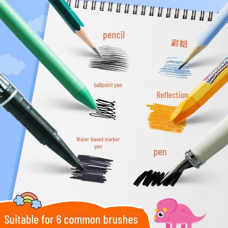 Детская милая иллюстрированная книга формата А4: 60-страничный альбом для рисования на катушке для рисования и граффити