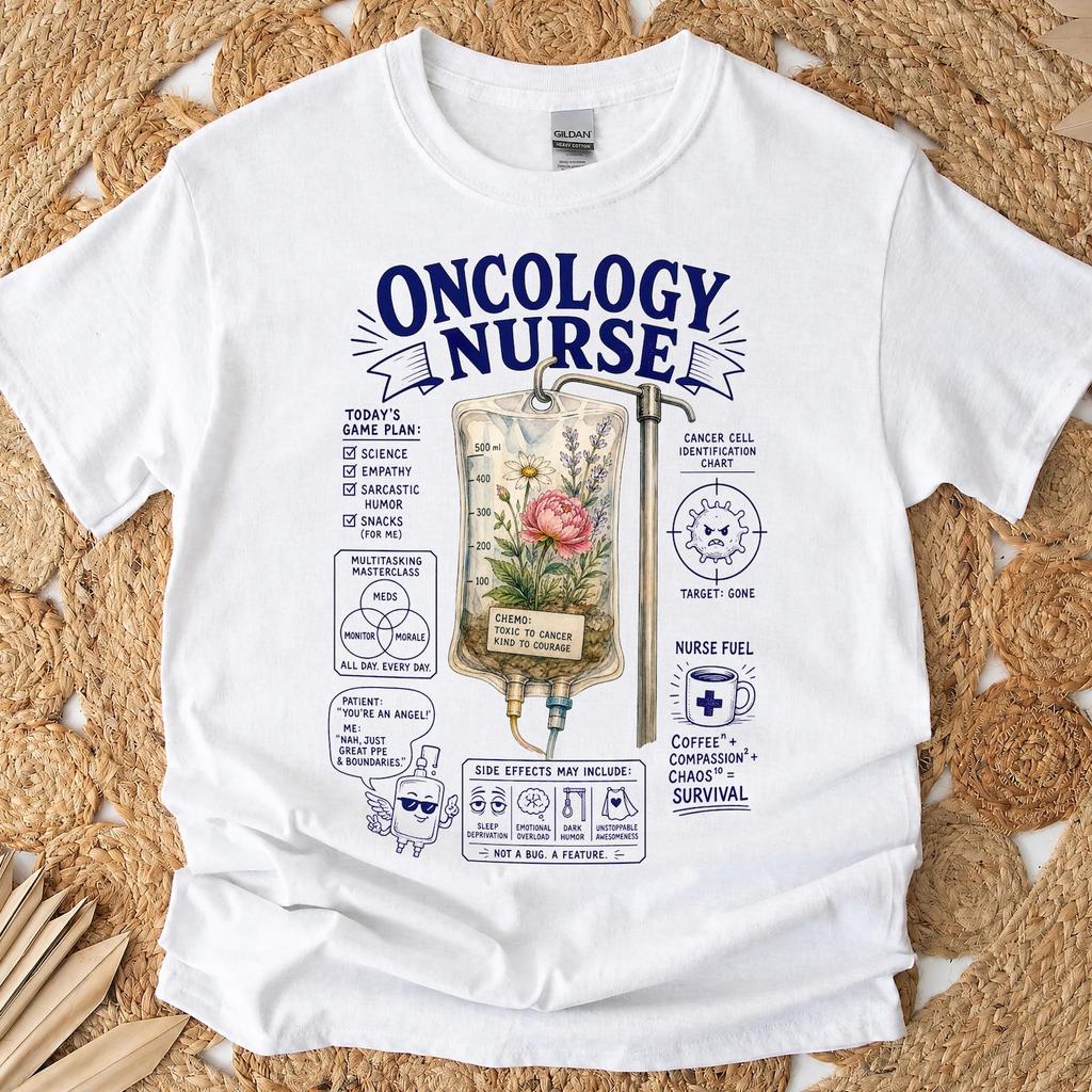 Funny Oncology Nurse Shirt - Retro Healthcare Careers Gift - Sarcastic Oncology Nurse Clothing
