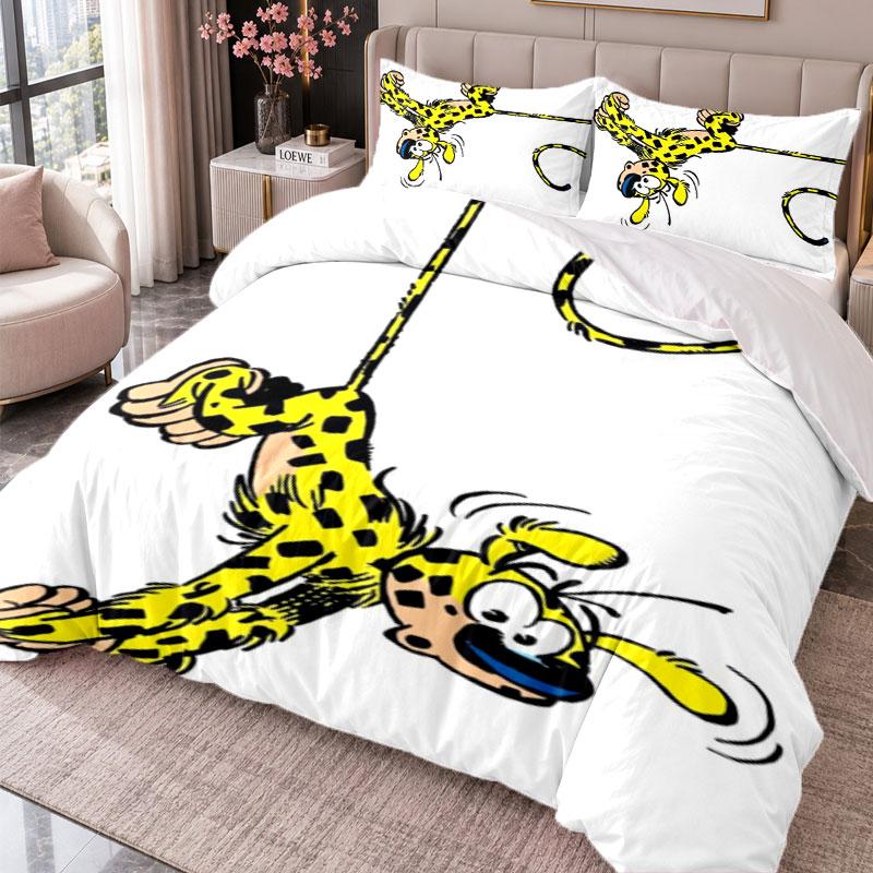 Marsupilami 3Pcs Bedding Set Duvet Cover With Two Pillowcases For Bedroom Home Decoration