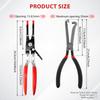 Набор плоскогубцев для разъединения электрических разъемов 8 дюймов, плоскогубцы для хомутов шлангов, разделитель топливной линии и инструмент для снятия свечей зажигания, сварочные плоскогубцы