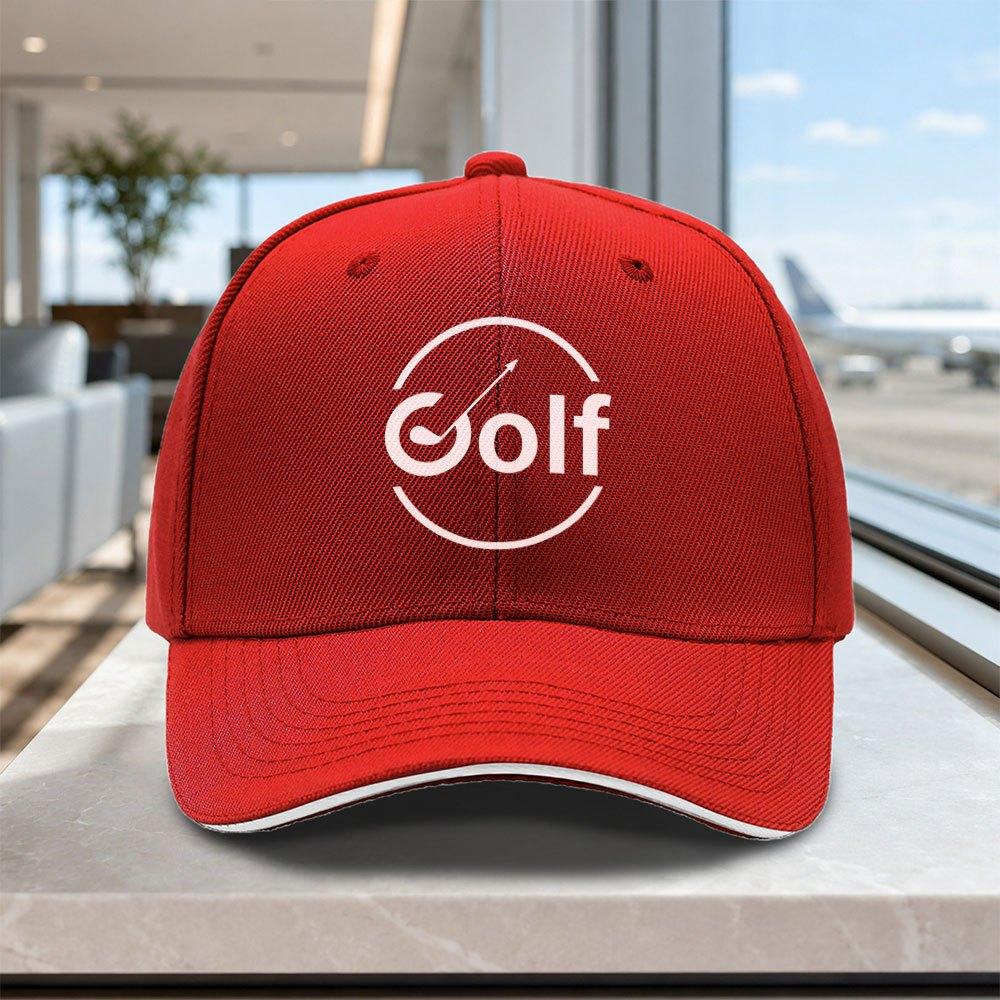 Adjustable Golf Sandwich Baseball Cap Lightweight Printed Unisex Hat for Outdoor Weddings Parties