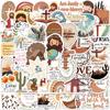 10/50pcs Boho Style Biblical Religion Stickers Inspirational Life Waterproof Gaffiti Stickers for DIY Luggage Laptop Skateboard Bicycle Stickers