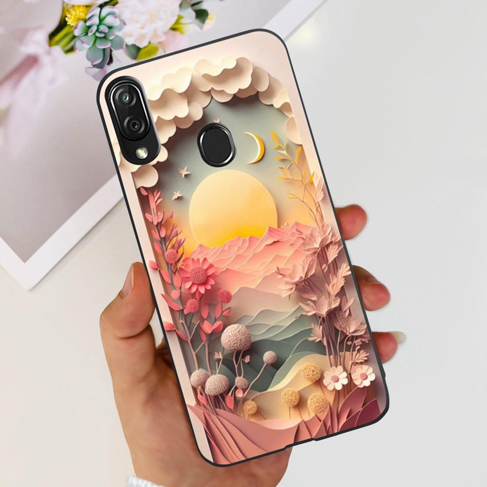For ZTE Blade V10 Vita Cute Panda Cartoon Case For Zte Blade V10 2019 Blade V10vita Soft TPU Black Silicone Phone Cases