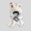 Winter Winter Beanie Ear Protection Bib Scarf Hat Leisure Rabbit Plush Scarf  Children