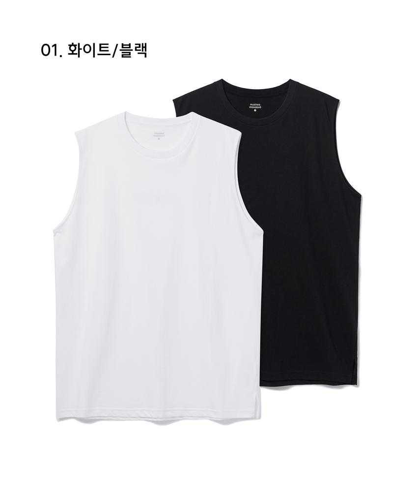 MUSINSA STANDARD [Cooltandard] Layered Sleeveless Top_Standard Length 2-Pack
